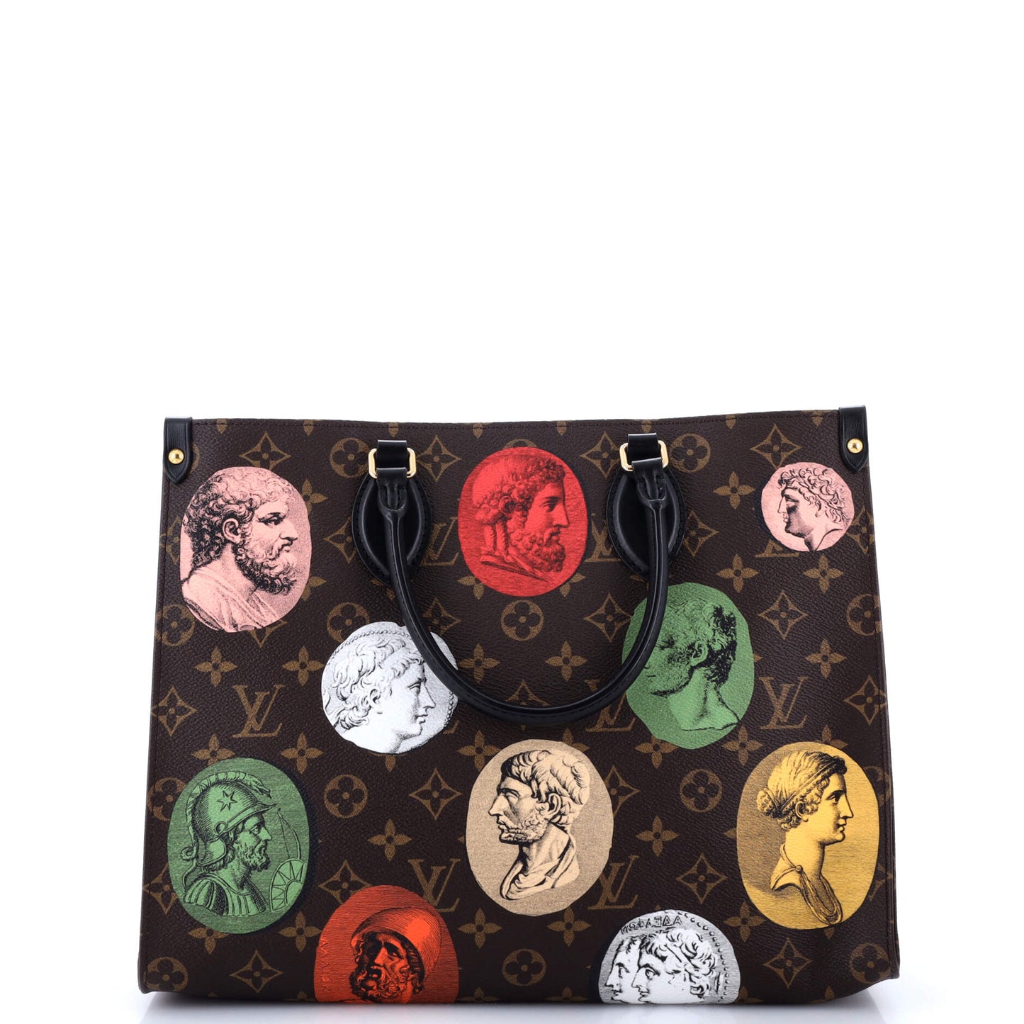 Louis Vuitton OnTheGo Tote Limited Edition Fornasetti Cameo Monogram Canvas MM
