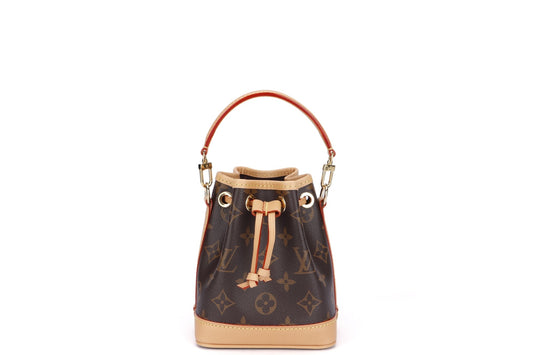 Louis Vuitton Nano Noé ( ) Monogram, with Strap & Handle, with Dust Cover & Box Handbag