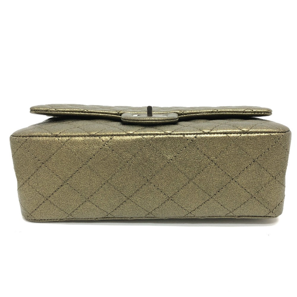 CHANEL Shoulder Bag Calfskin gold 2.55 metal fittings Matelasse quilting