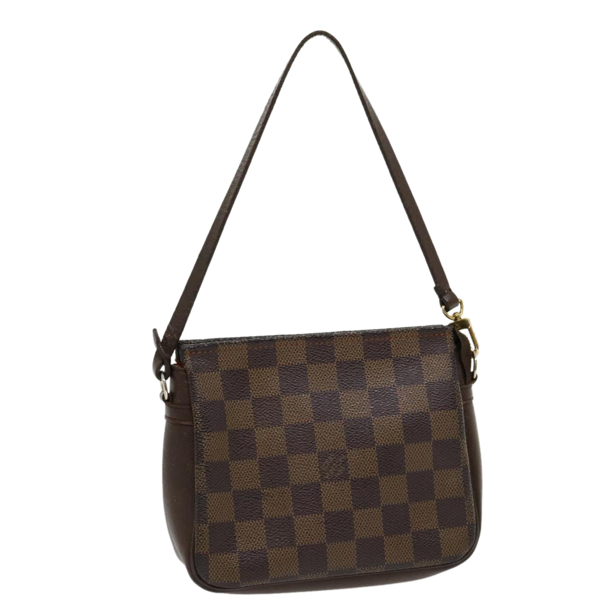 LOUIS VUITTON Damier Ebene Trousse Makeup Hand Pouch LV Auth