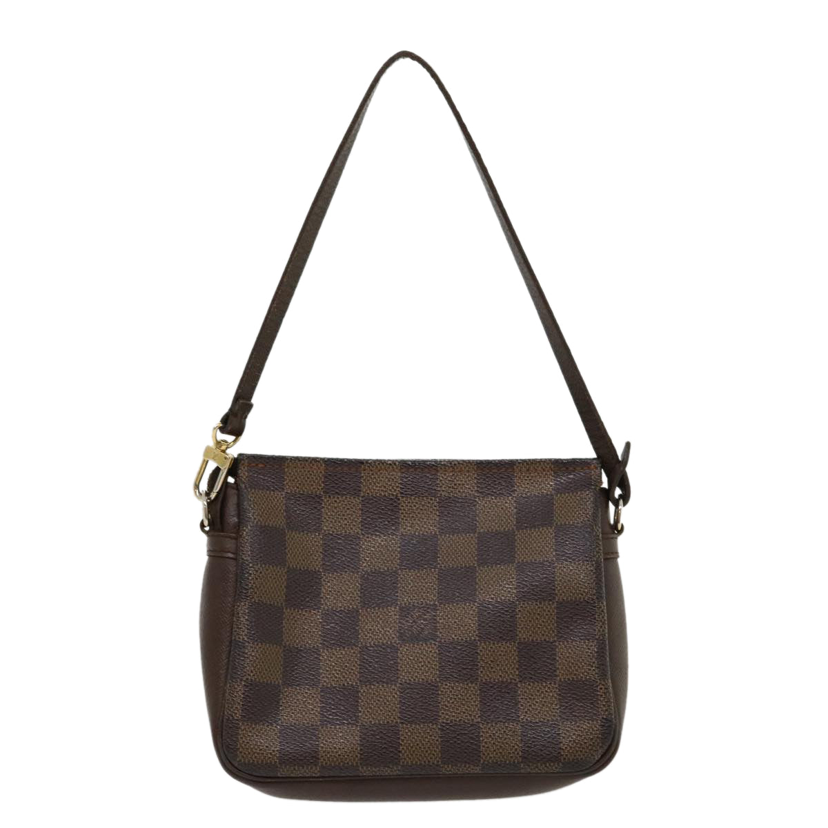 LOUIS VUITTON Damier Ebene Trousse Makeup Hand Pouch LV Auth