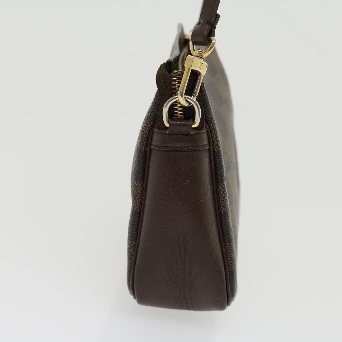 LOUIS VUITTON Damier Ebene Trousse Makeup Hand Pouch LV Auth
