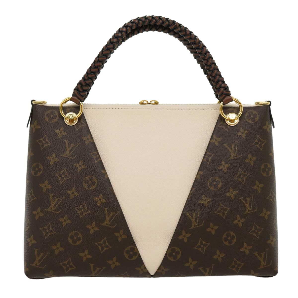 LOUIS VUITTON Monogram V Tote MM Tote Bag 2way M45273 LV 30668A