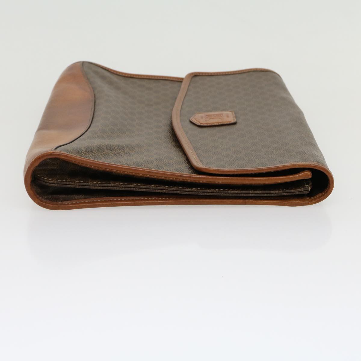 Luxury CELINE Macadam Canvas Clutch Bag Brown 30906