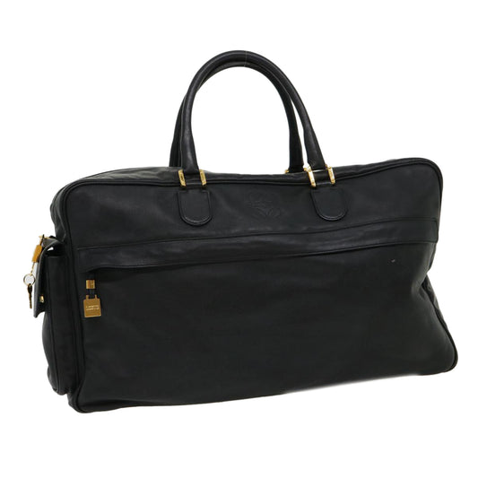 Luxury CELINE Boston Bag Leather Black 30966