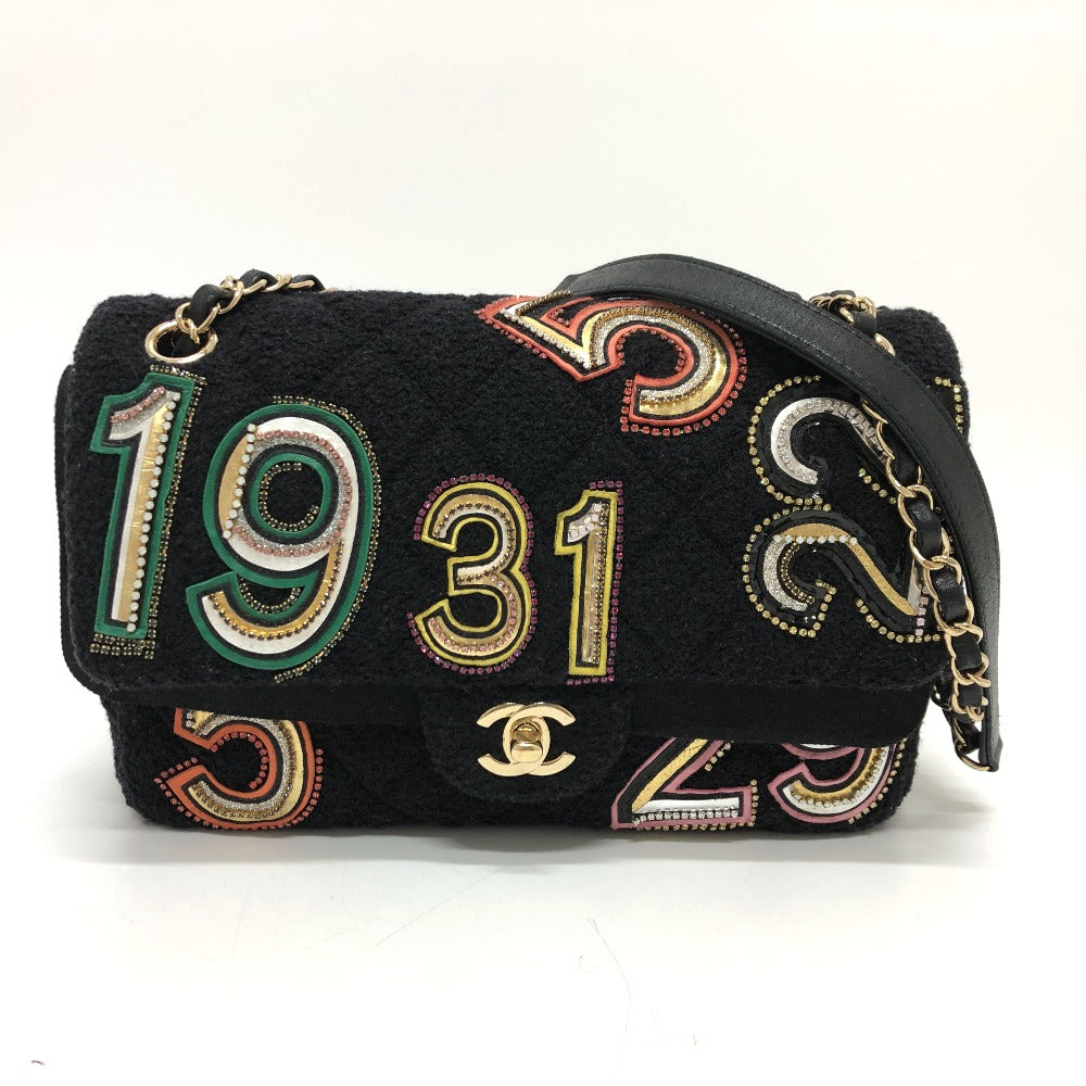 CHANEL Shoulder Bag AS2785 canvas black Matrasse No Icon Women