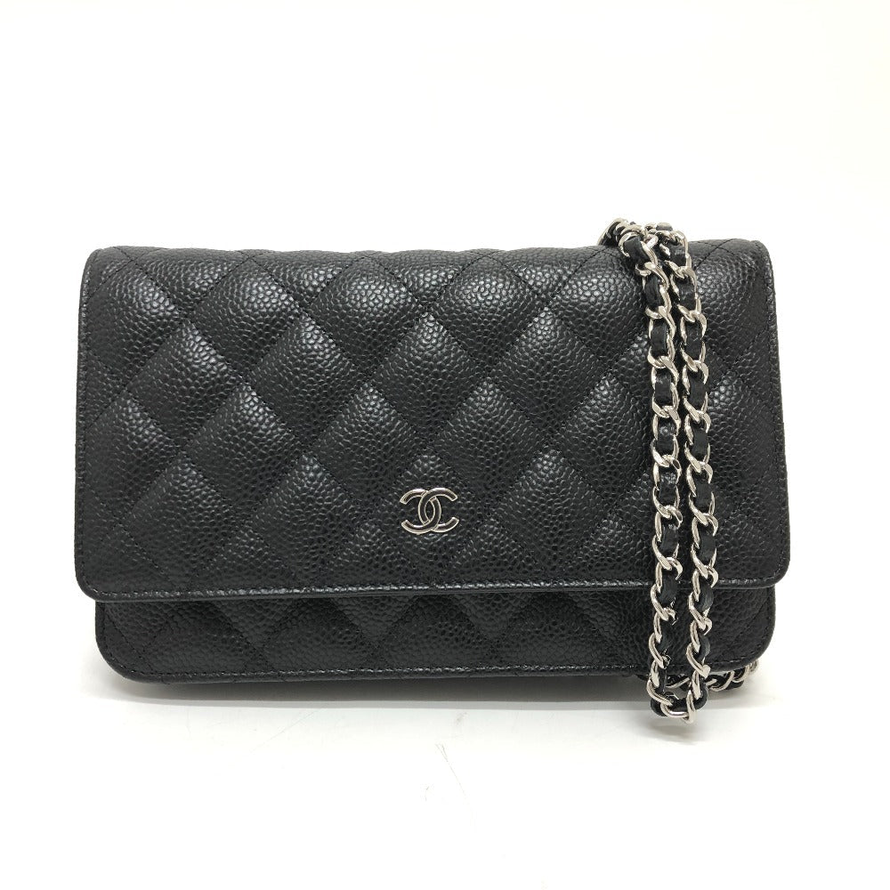 CHANEL Shoulder Bag AP0250 Caviar skin black Matelasse COCO Mark Classic