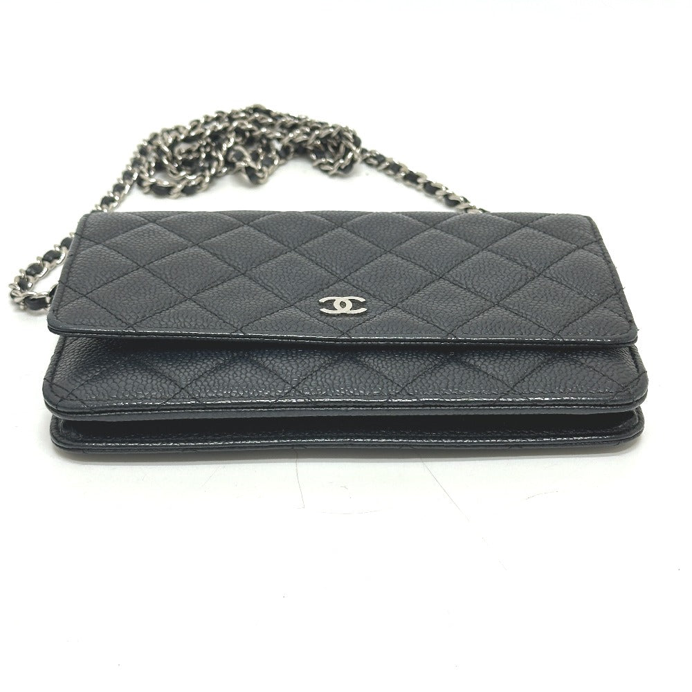 CHANEL Shoulder Bag AP0250 Caviar skin black Matrasse