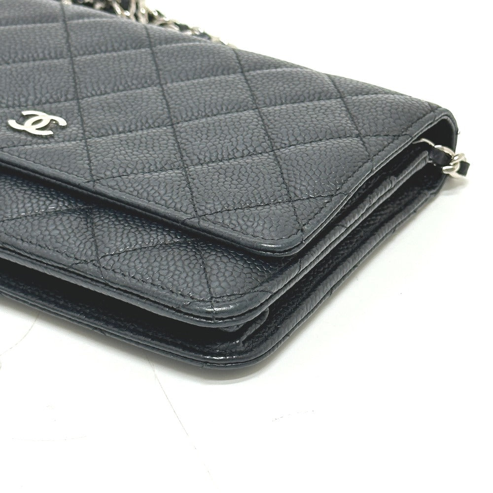 CHANEL Shoulder Bag AP0250 Caviar skin black Matrasse