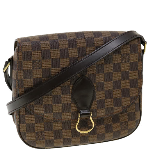LOUIS VUITTON Damier Ebene Saint Cloud GM Shoulder Bag LV 31123A