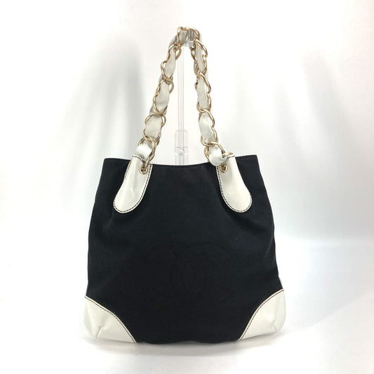 CHANEL Shoulder Bag Canvas / Leather black By color Big Coco Chain Women