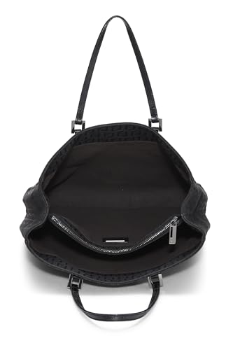 Fendi, Black Zucchino Canvas Tote Small, Black