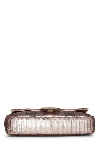 Fendi, Pink Sequin Convertible Baguette Medium, Pink