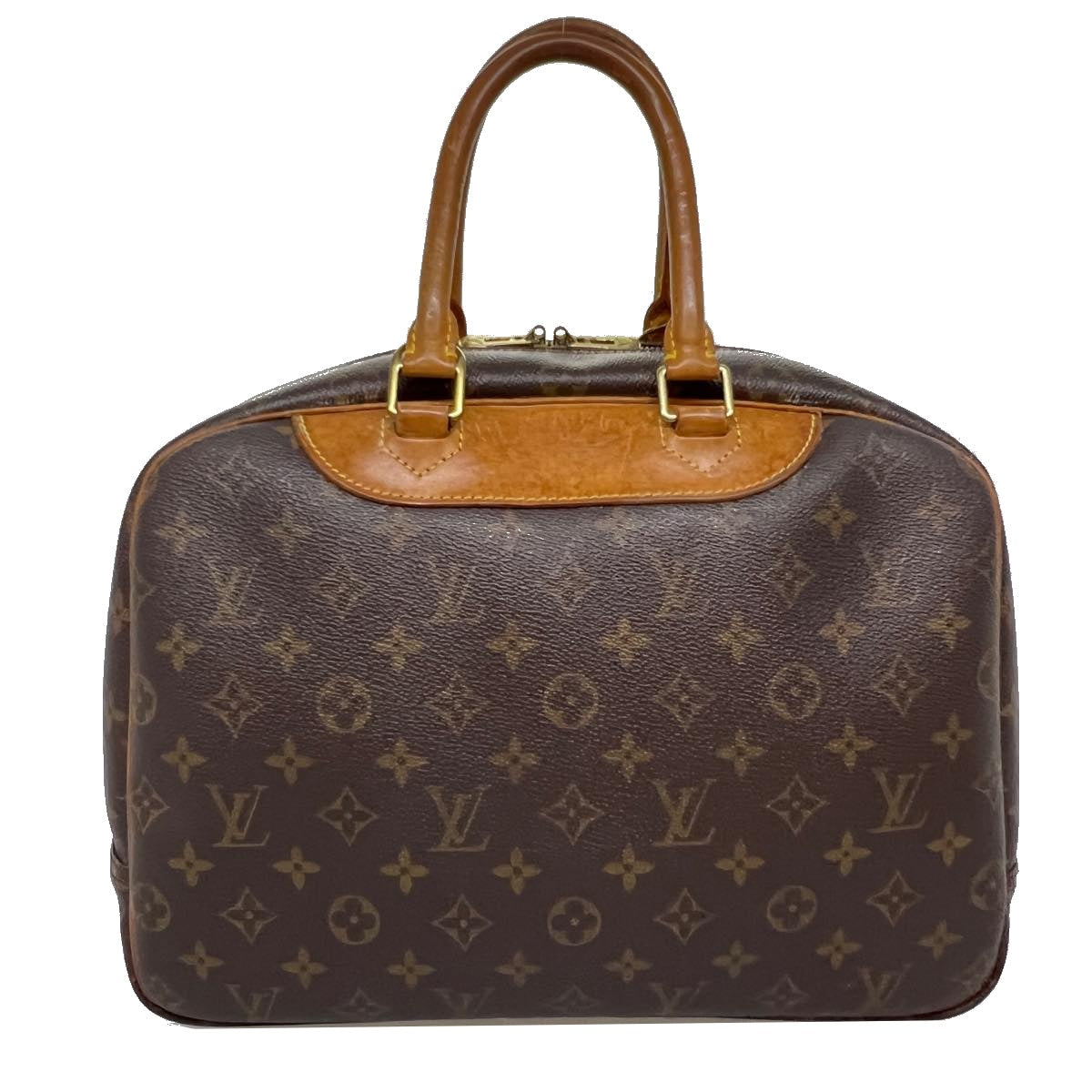 LOUIS VUITTON Monogram Deauville Hand Bag M47270 LV Auth 31753