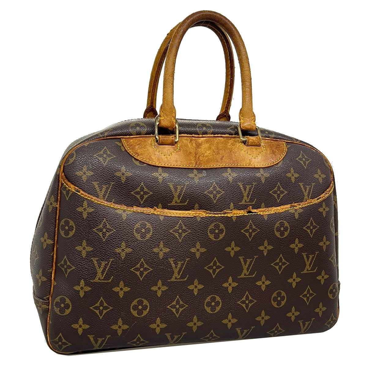 LOUIS VUITTON Monogram Deauville Hand Bag LV Auth