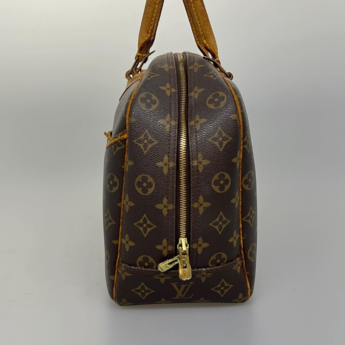 LOUIS VUITTON Monogram Deauville Hand Bag LV Auth