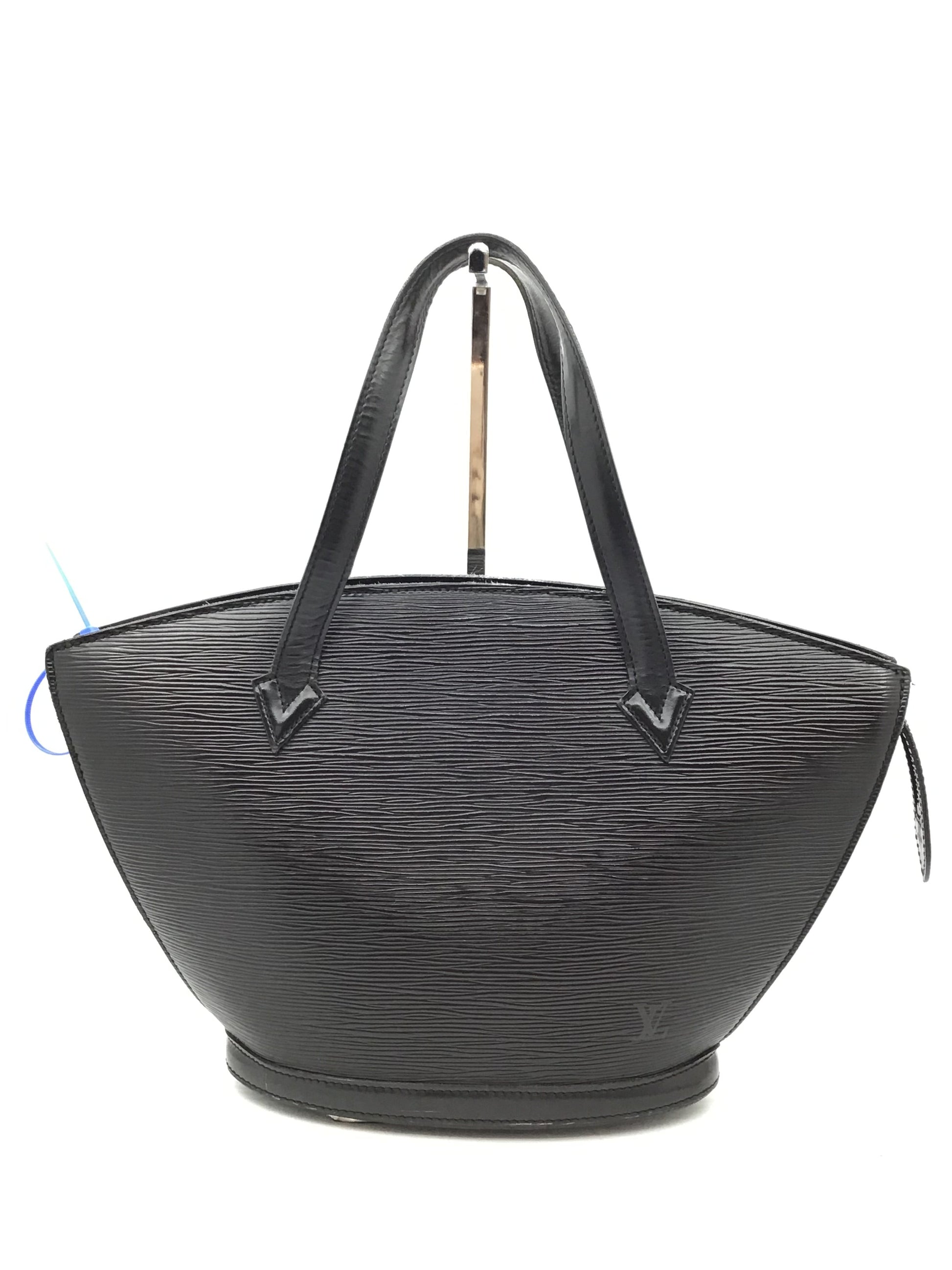 Epi Noir Saint Jacques Shopping Tote By Louis Vuitton Size: Medium