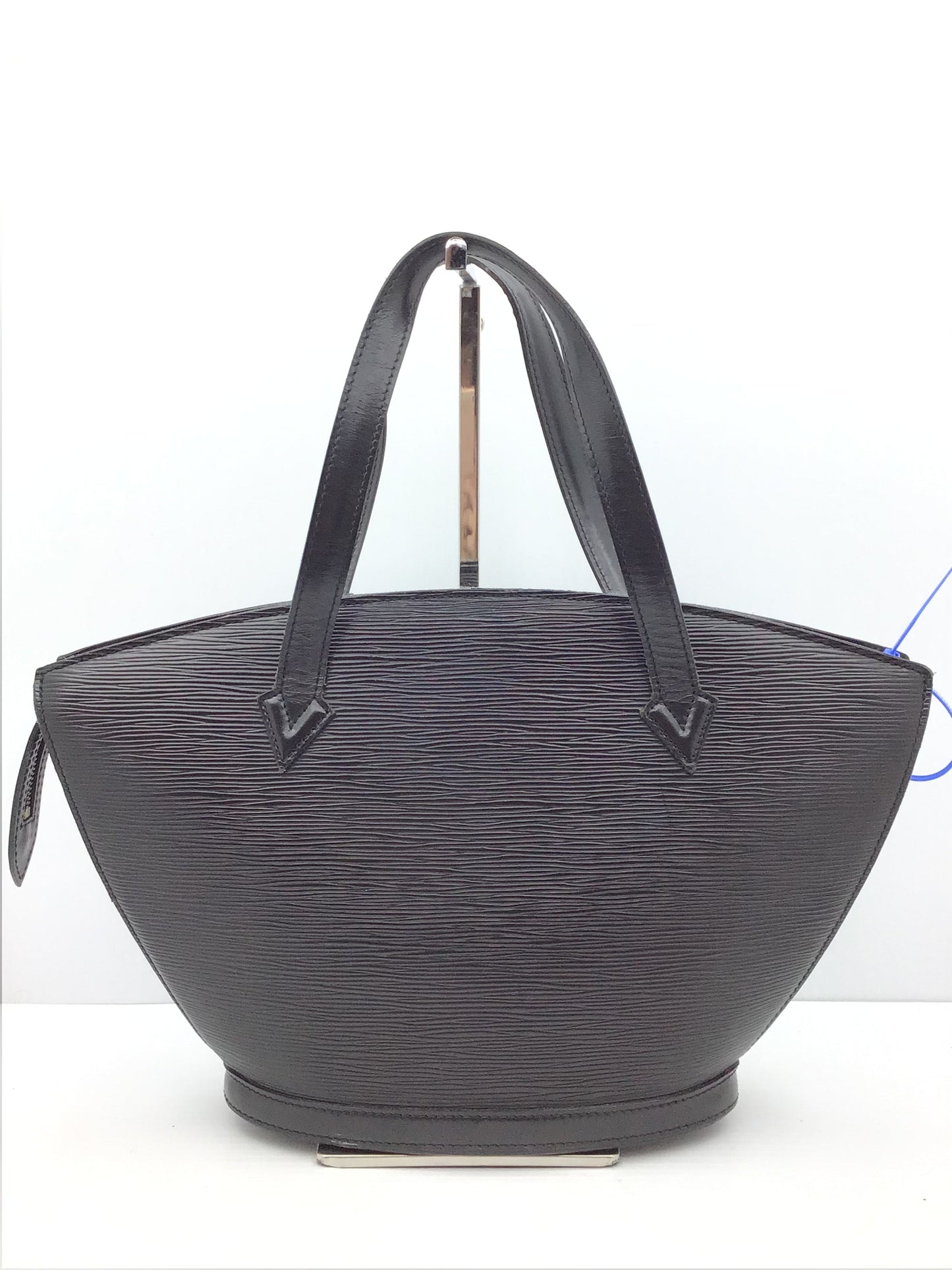Epi Noir Saint Jacques Shopping Tote By Louis Vuitton Size: Medium