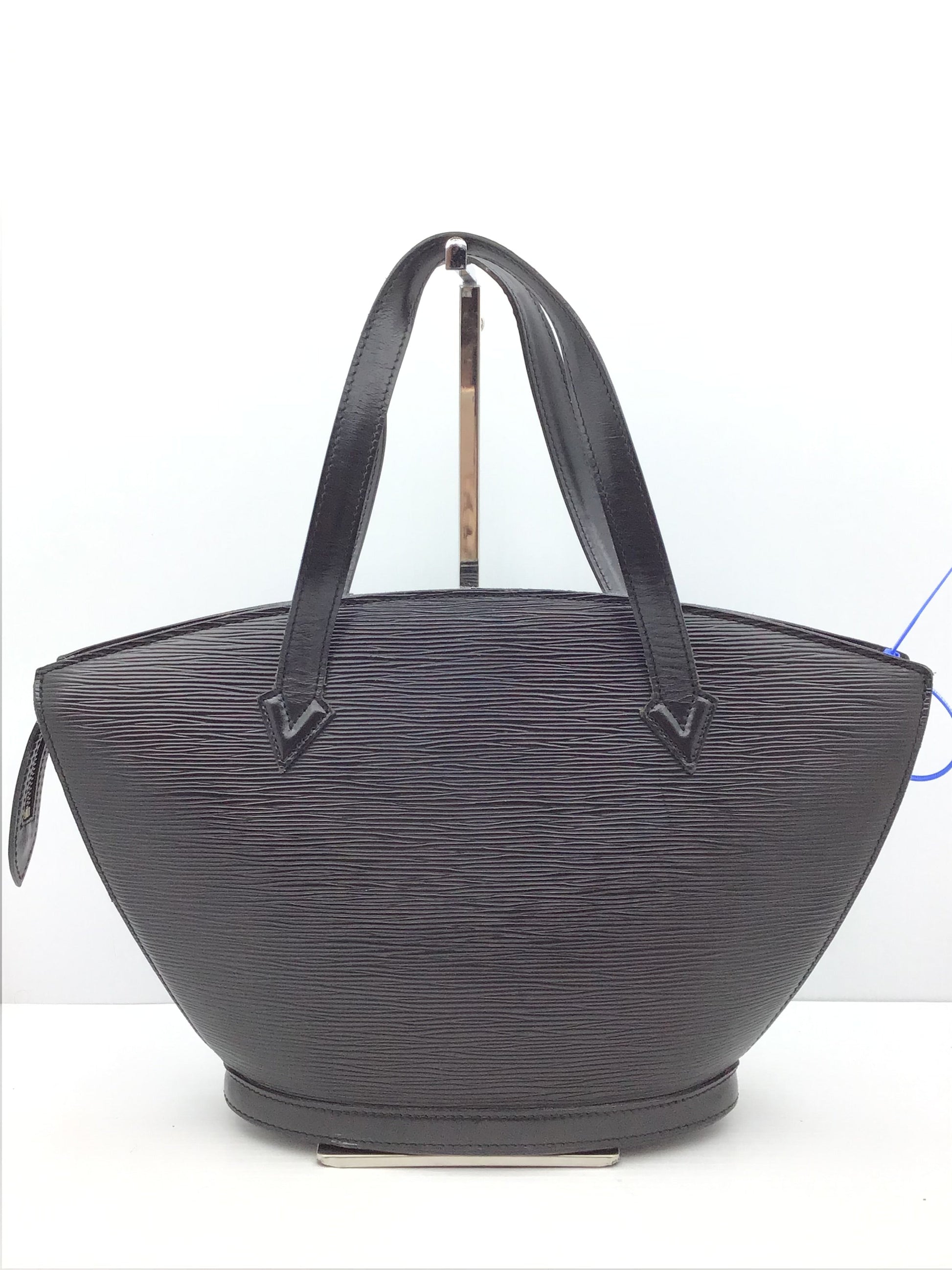 Epi Noir Saint Jacques Shopping Tote By Louis Vuitton Size: Medium