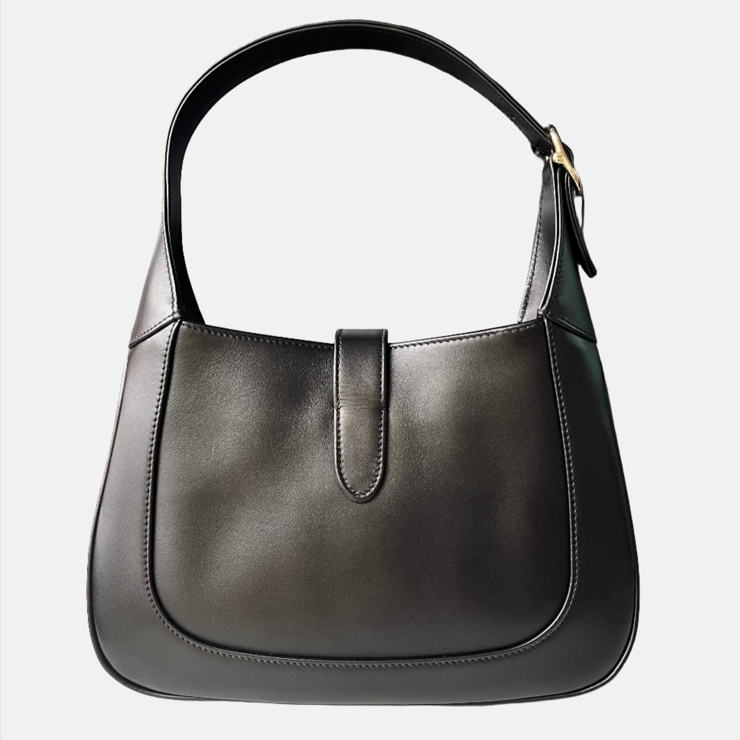 Gucci Jackie 1961 Small Black Leather Shoulder Bag Clasp