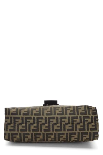 Fendi, Brown Zucca Canvas Shoulder Bag, Brown