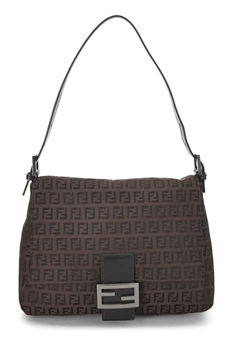 Fendi, Brown Zucchino Canvas Mama, Brown