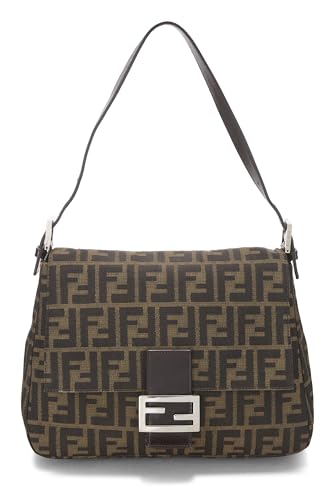 Fendi, Brown Zucca Canvas Mama, Brown