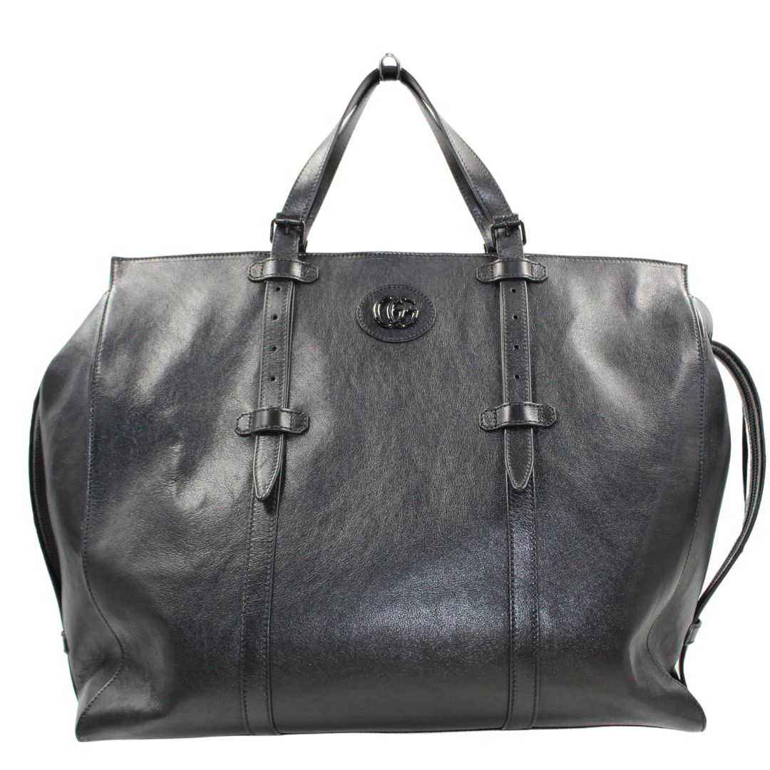 Gucci Leather Canvas Handbag Style 6