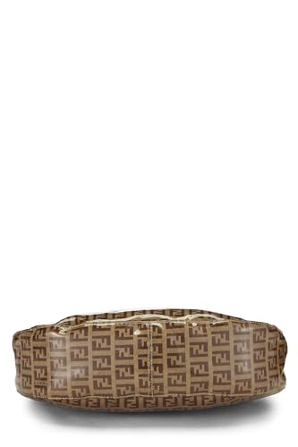 Fendi, Brown Zucchino Vinyl Shoulder Bag Medium, Brown