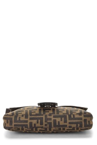 Fendi, Brown Zucca Canvas Baguette, Brown