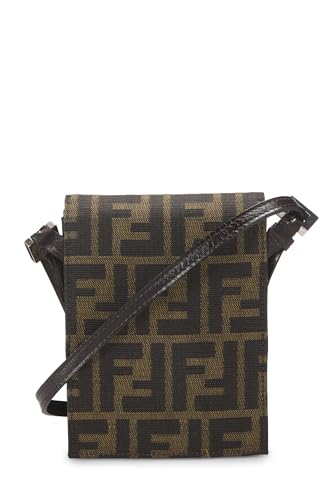 Fendi, Brown Zucca Canvas Dome Crossbody Mini, Brown