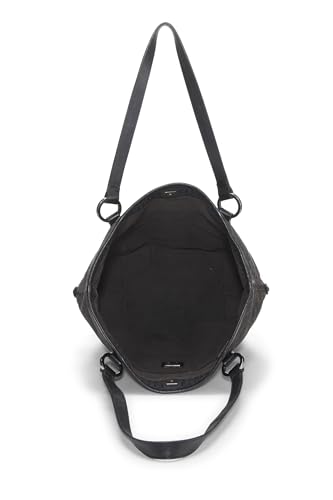 Fendi, Black Zucchino Canvas Tote Small, Black
