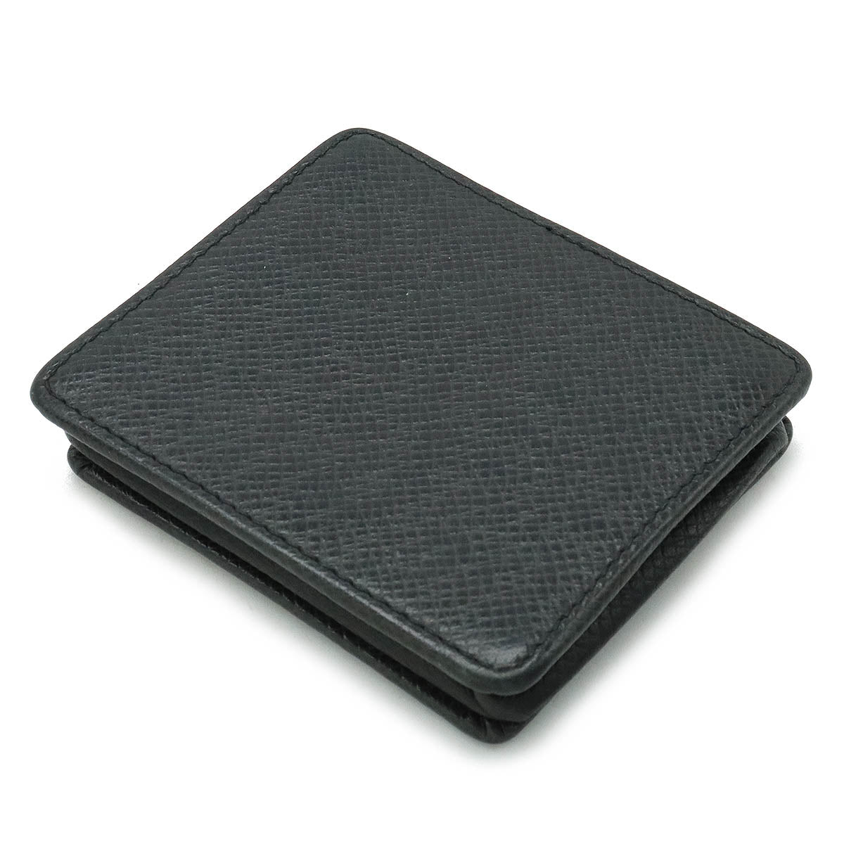 Louis vuitton Tyga Portmoney Bovatt Coincase Black Black M30382