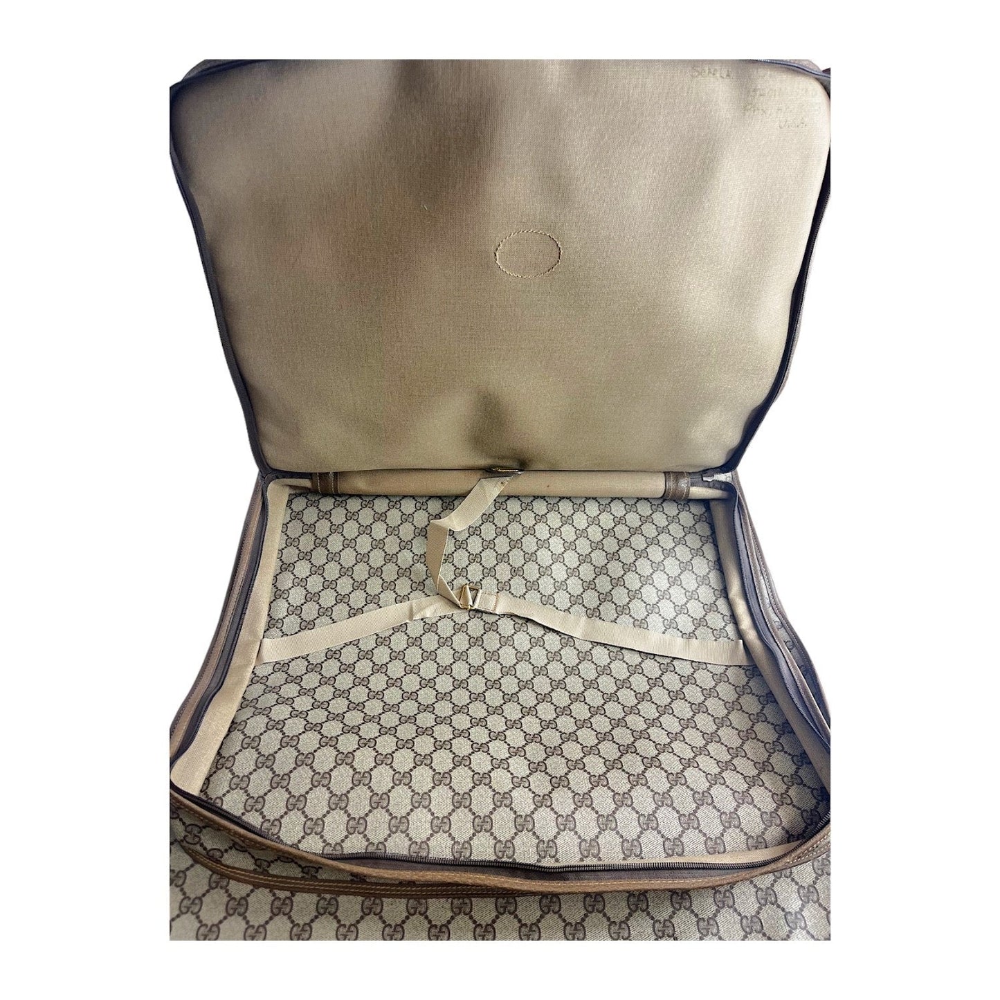 Gucci Leather Canvas Handbag