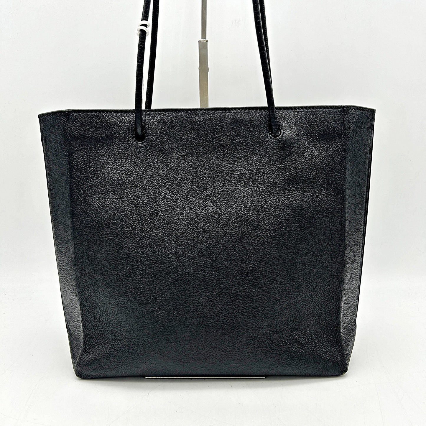BALENCIAGA Calfskin Logo Small Shopping Black LA39923
