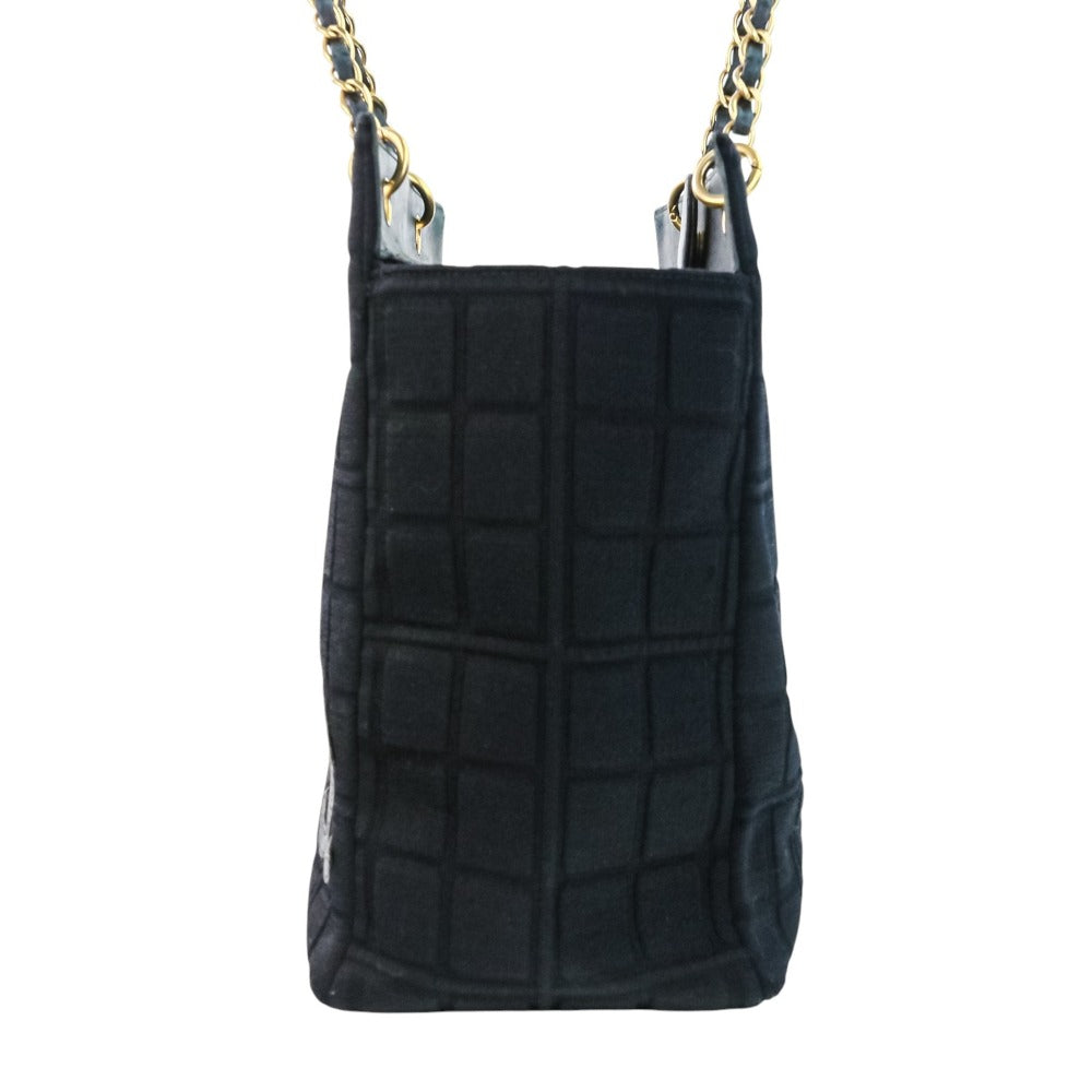 Chanel Choco Bar Cotton Jersey 2way Handbag
