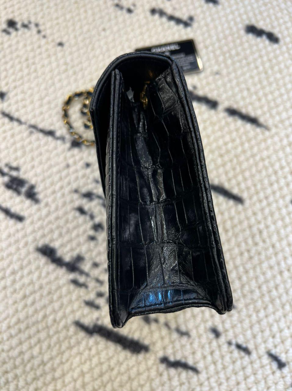 Chanel Crocodile Enveloppe Flap Bag