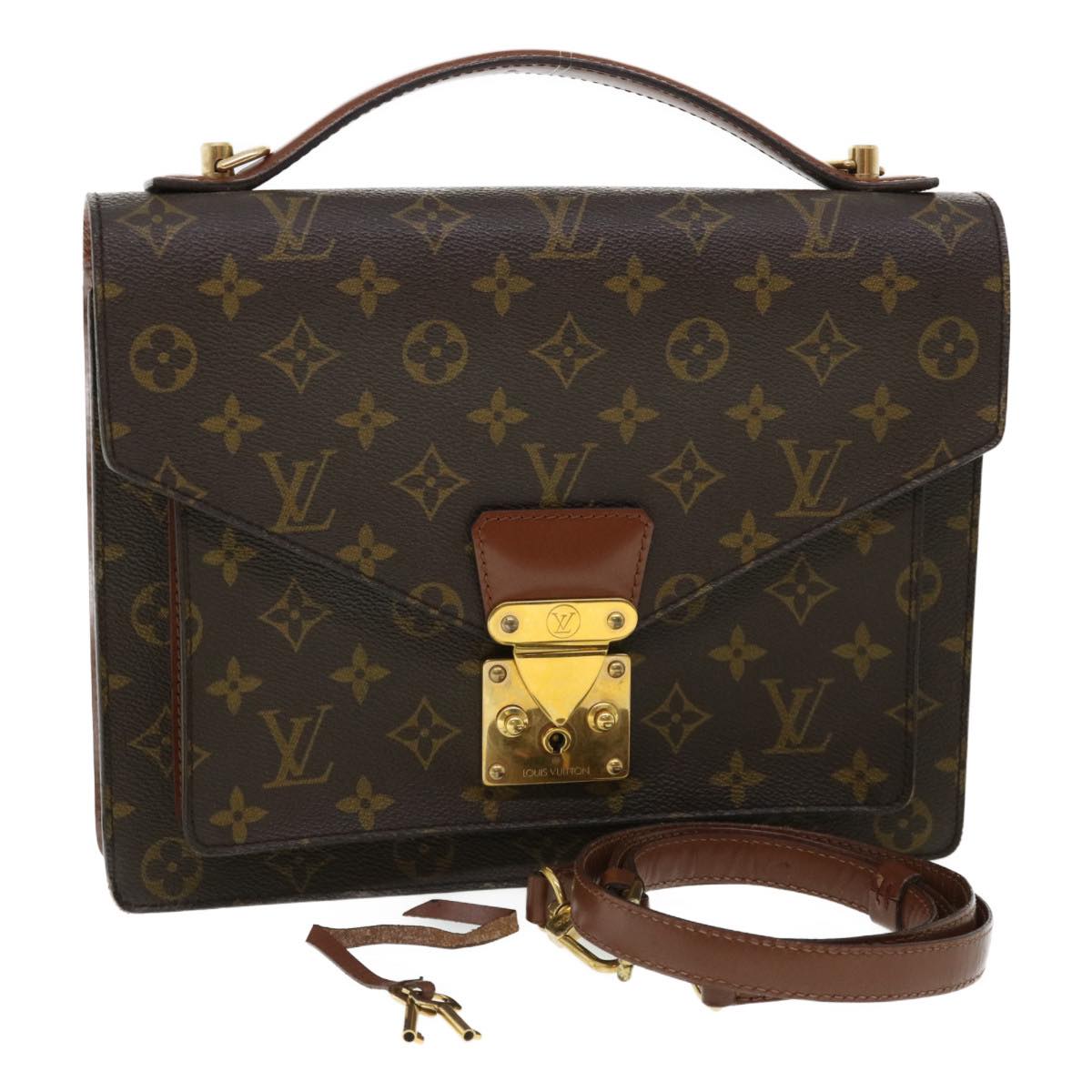 LOUIS VUITTON Monogram Monceau 26 Hand Bag 2way M51187 LV Auth 34544A