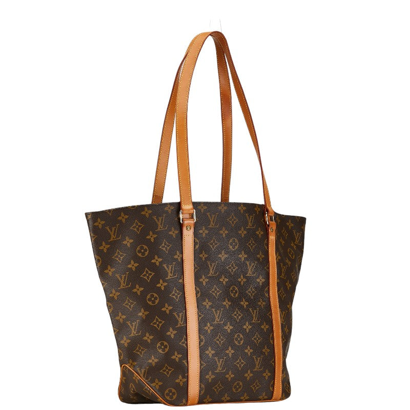 Louis Vuitton Monogram Sacksack Bag Handbag M51108 Brown PVC Leather Louis Vuitton