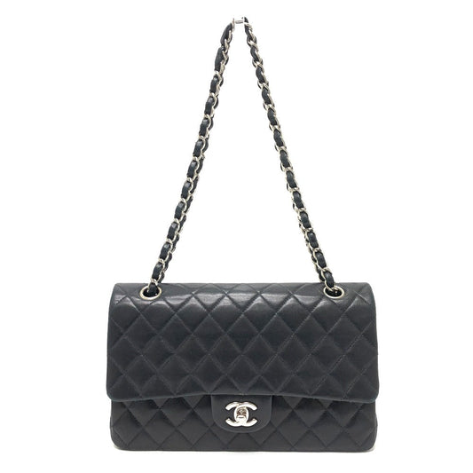 CHANEL Shoulder Bag A01112 lambskin black Matrasse 25