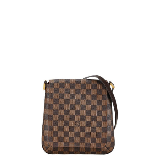 Louis Vuitton Damier Musée Salsa Long Shoulder Bag N51300 Brown PVC Leather LOUIS VUITTON