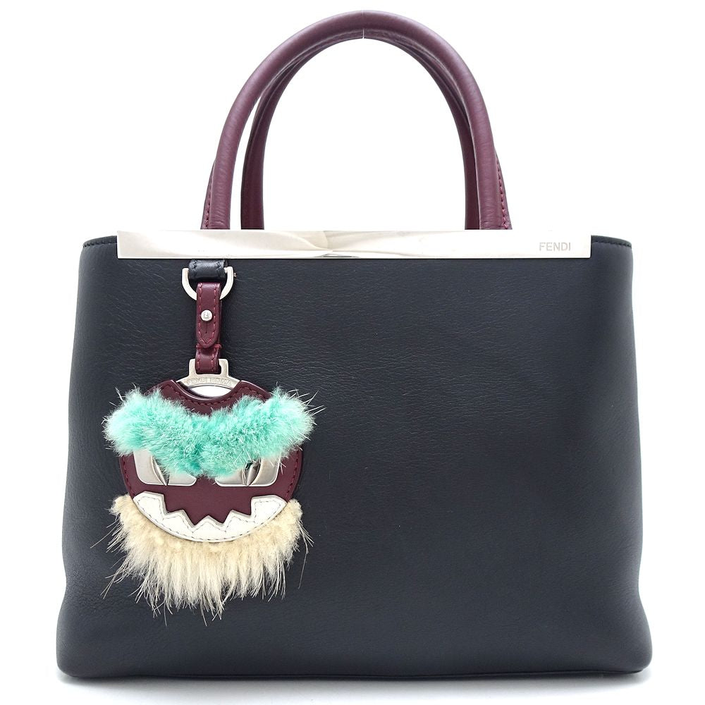 Fendi Leather Petit 2Jours Handbag 8BH253