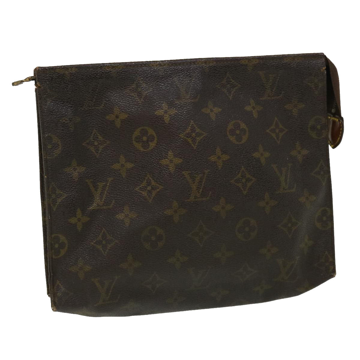 LOUIS VUITTON Monogram Poche Toilette 26 Pouch M47542 LV Auth 35568