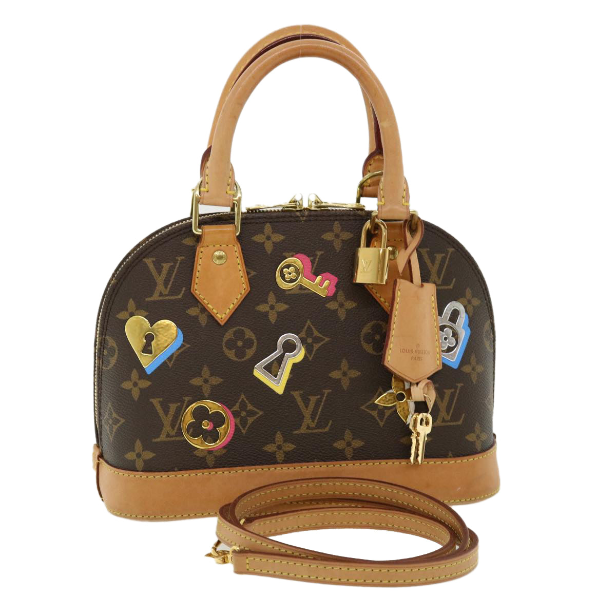 LOUIS VUITTON Monogram Lovelock Alma BB Hand Bag M44368 LV Auth 35666