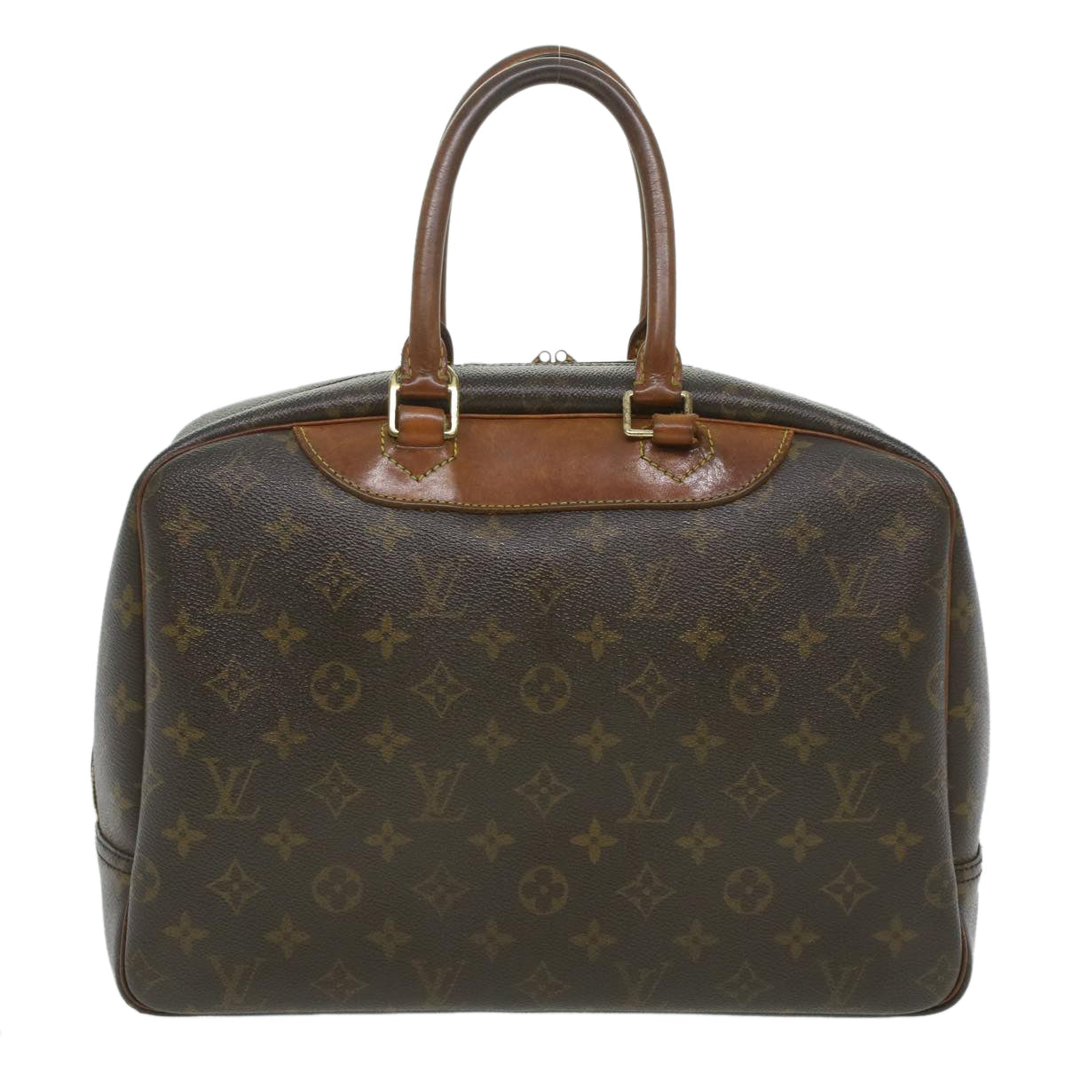 LOUIS VUITTON Monogram Deauville Hand Bag M47270 LV Auth 35807