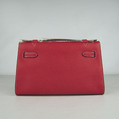 Luxury Hermes Kelly 22cm handbag red