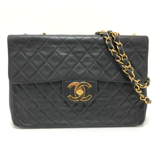CHANEL Shoulder Bag A01094 lambskin black Matrasse COCO Mark Deca Matelasse 34