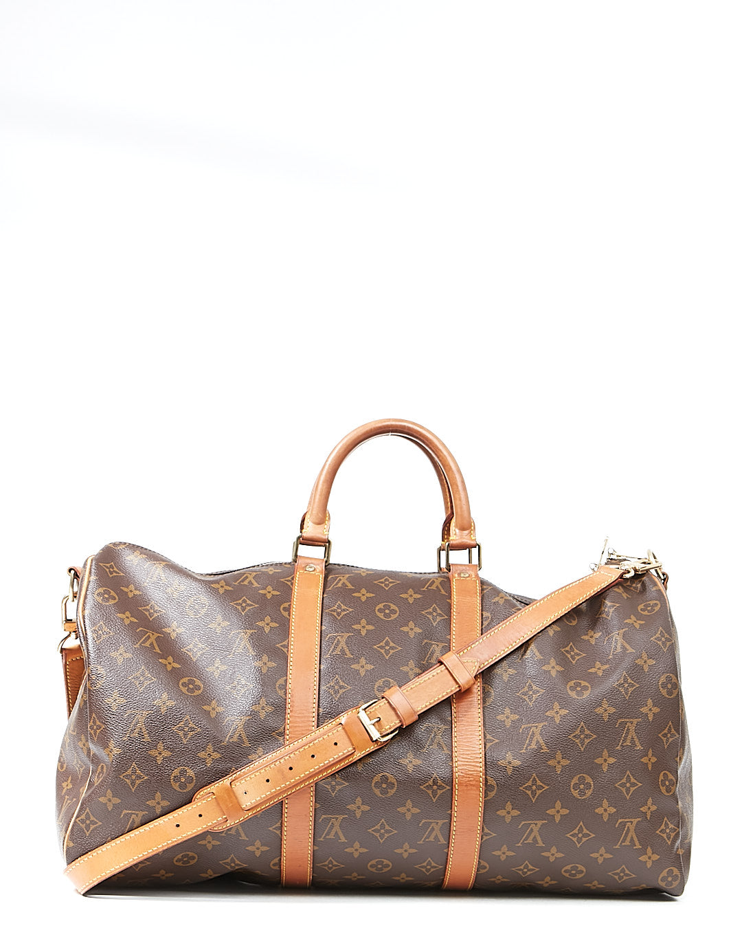 Louis Vuitton Monogram Canvas Keepall 50 BandouliÃ¨re Travel Bag