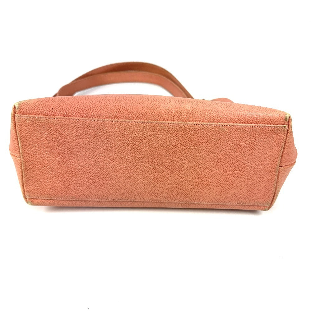CHANEL Shoulder Bag Caviar skin pink CC COCO Mark WChain logo Women