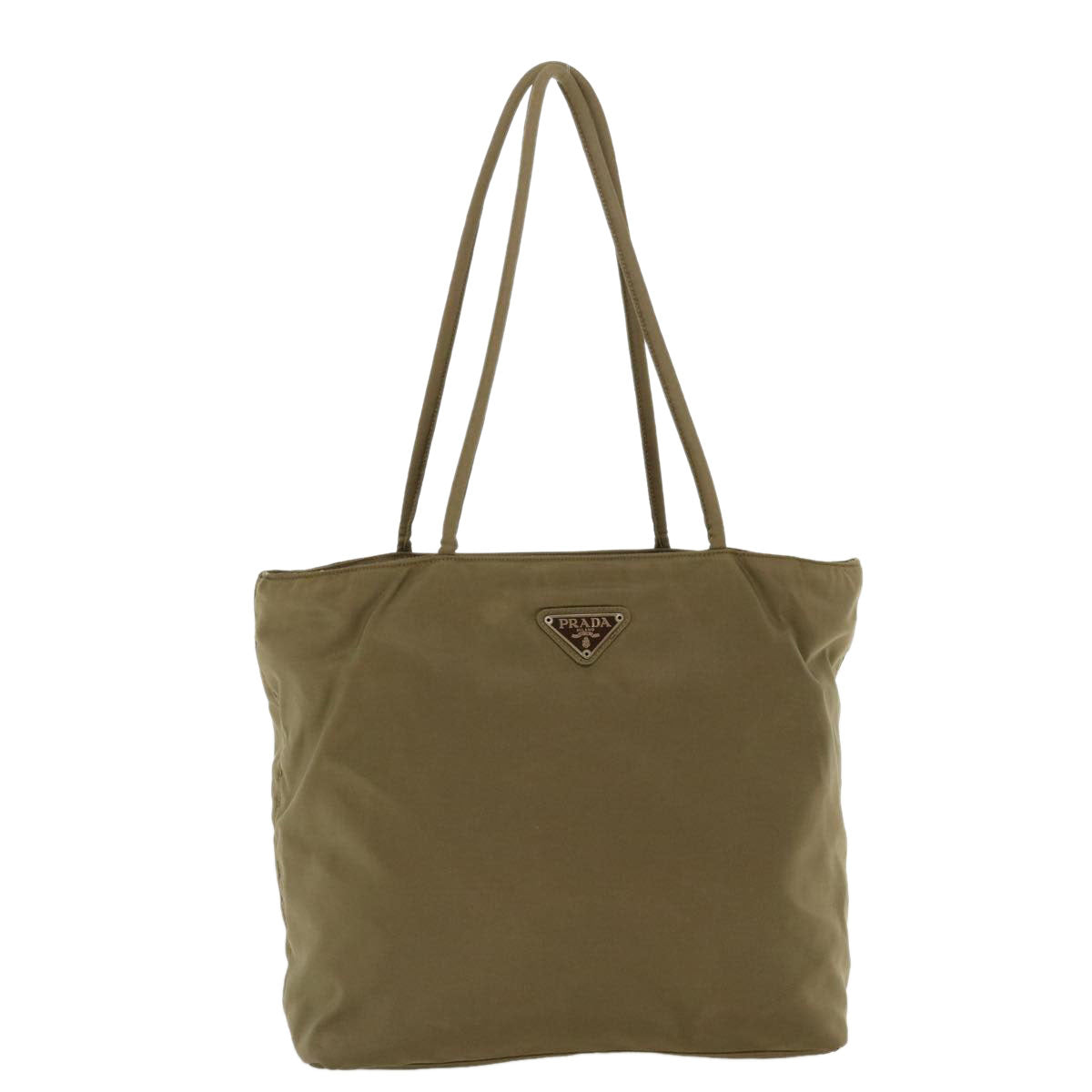 PRADA Tote Bag Nylon Brown Auth